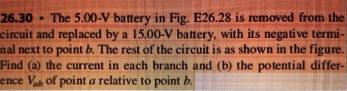 Solved The V Battery In Fig E Is Removed Chegg