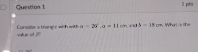 Solved Question Ptsconsider A Trangle With With Chegg