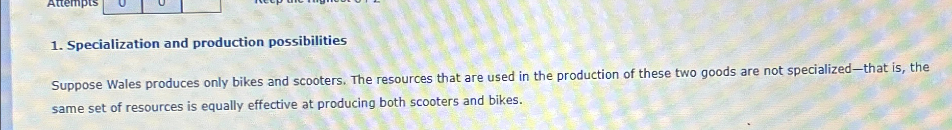 Solved Specialization And Production Possibilitiessuppose Chegg