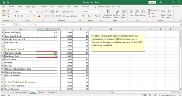 soybean excel 2016 review chegg