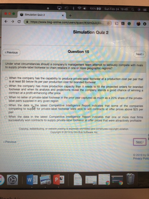 Simulation Quiz 2 C Ia Chegg Com