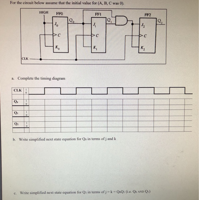 For The Circuit Below Assume That The Initial Value Chegg Com