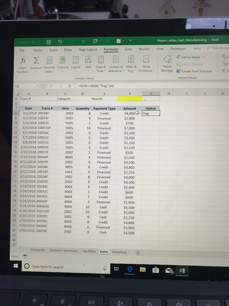 Solved Enter A Nested Function In Cell G8 That Displays T Chegg Com