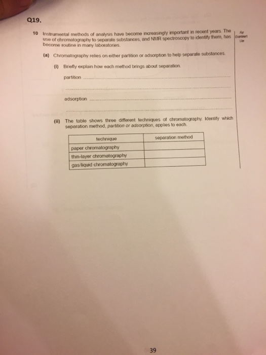 Solved 019 10 Instrumental Methods Of Analysis Have Use - 