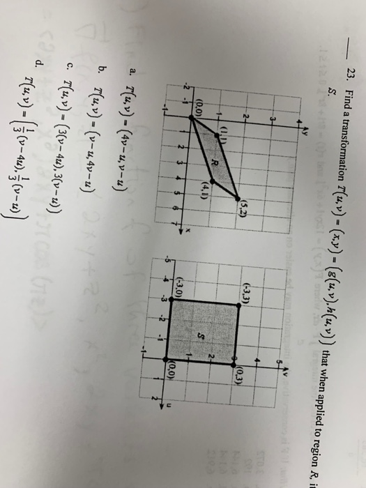 Solved Find A Transformation T U V X Y G Uv H U 叨th Chegg Com