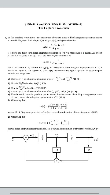 Signails And Sysihms Homwork 13 In This Problem ไ Chegg Com