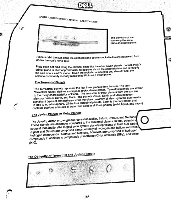 Earth Science Resource Manual Lab Excercises To B