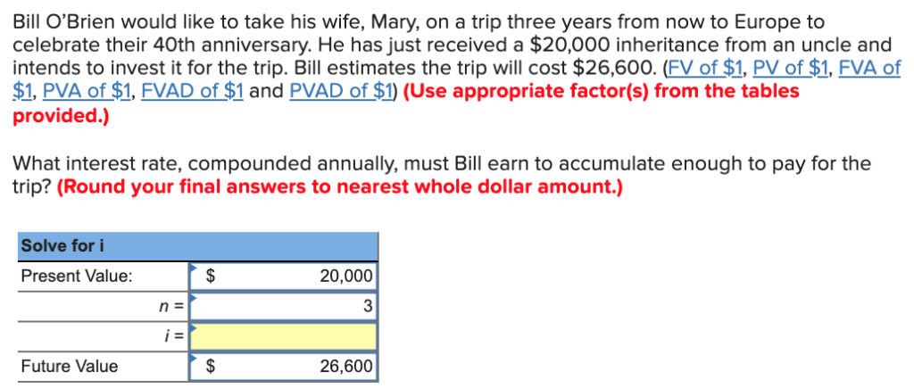 Solved Bill O Brien Would Like To Take His Wife Mary On