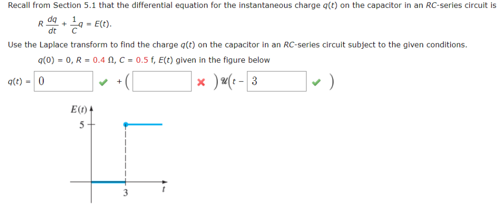 Solved Recall From Section 5 1 That The Differential Equa Chegg Com