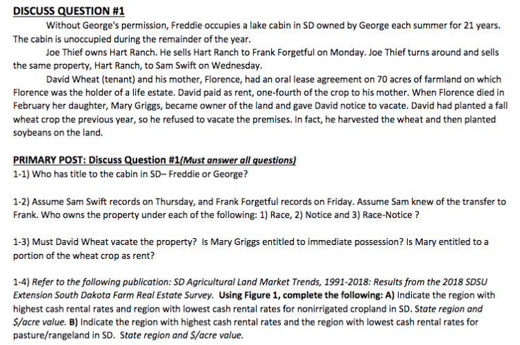 Discuss Question 1 The Cabin Is Unoccupied During Chegg Com