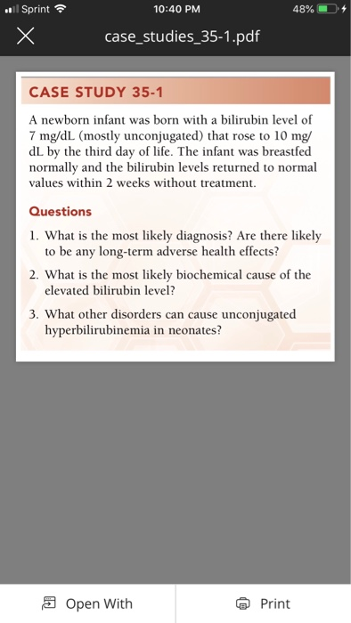 Neonatal case presentation image