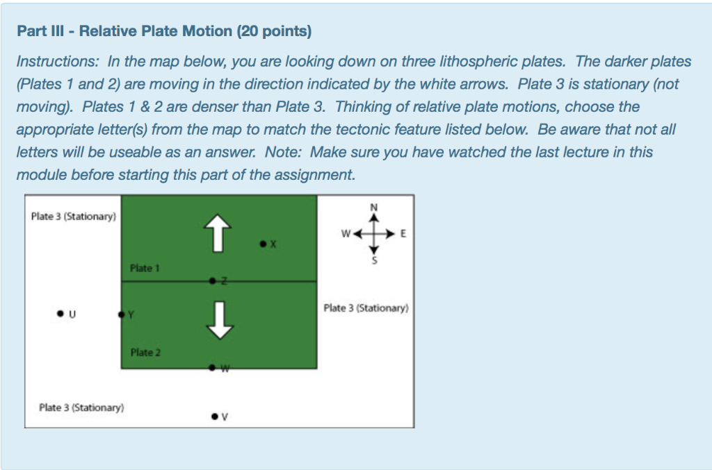 Solved 6 Transform Plate Boundary Select One A U B V Chegg Com