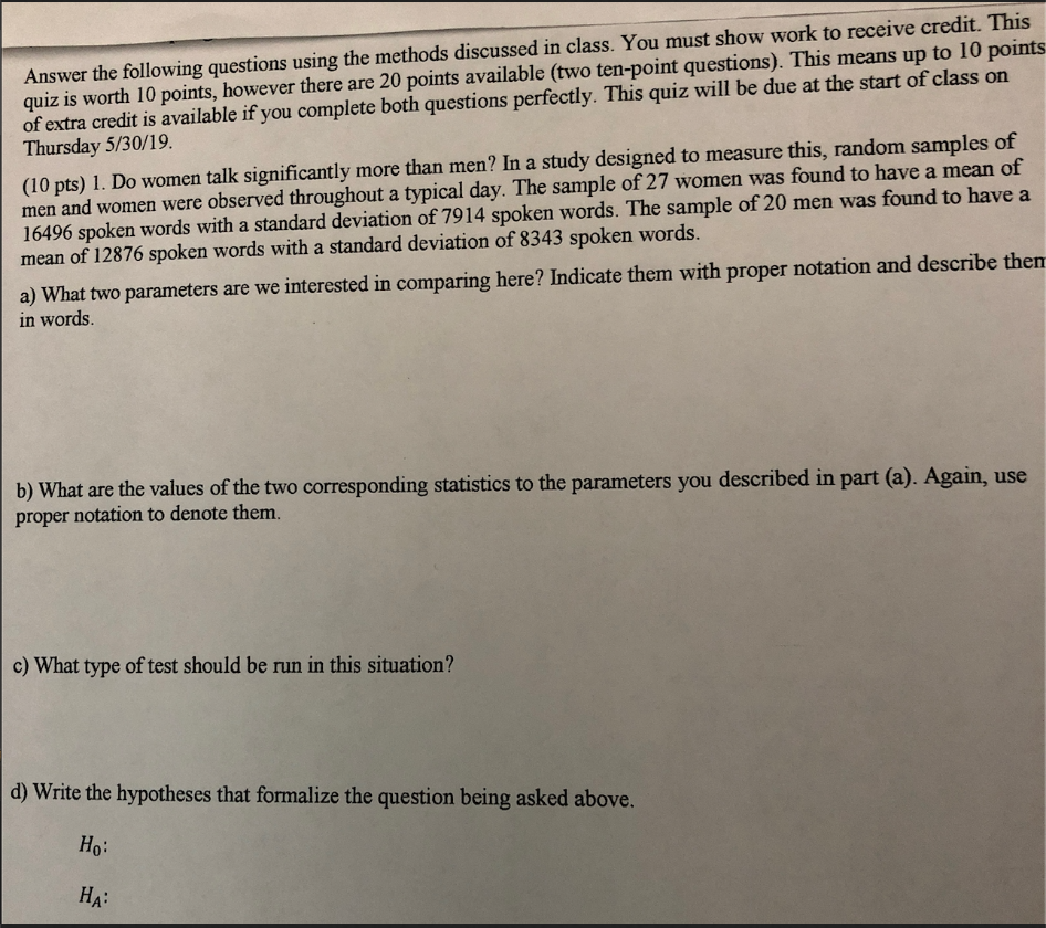 Answer D Using The Following Questions Methods Solved: The ...