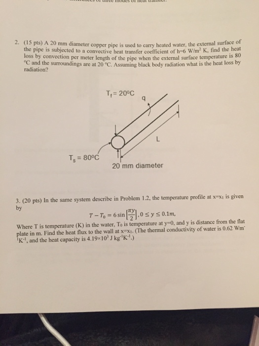 Solved I Already Did Number 2 Just Need 3 K Is Thermal Chegg Com