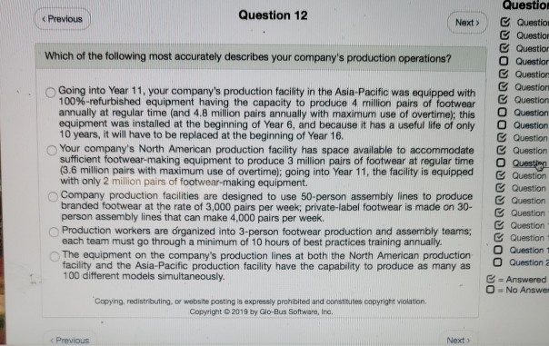 Solved Questio Question 12 Question Quest...