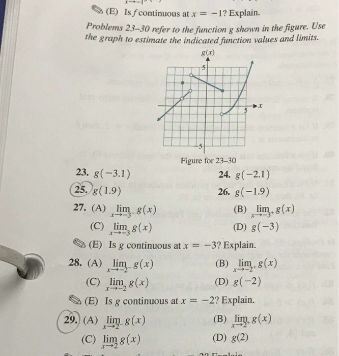 Solved E Is Fcontinuous At X1 Explain Roblems 23 30 R Chegg Com