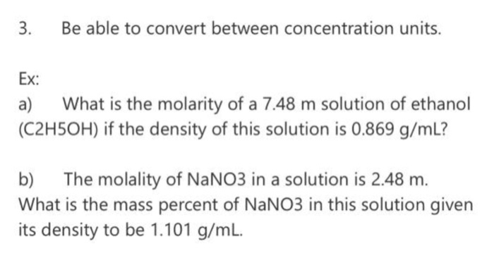 converting between concentration units