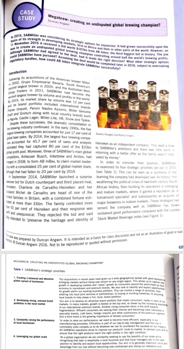 sabmiller case study