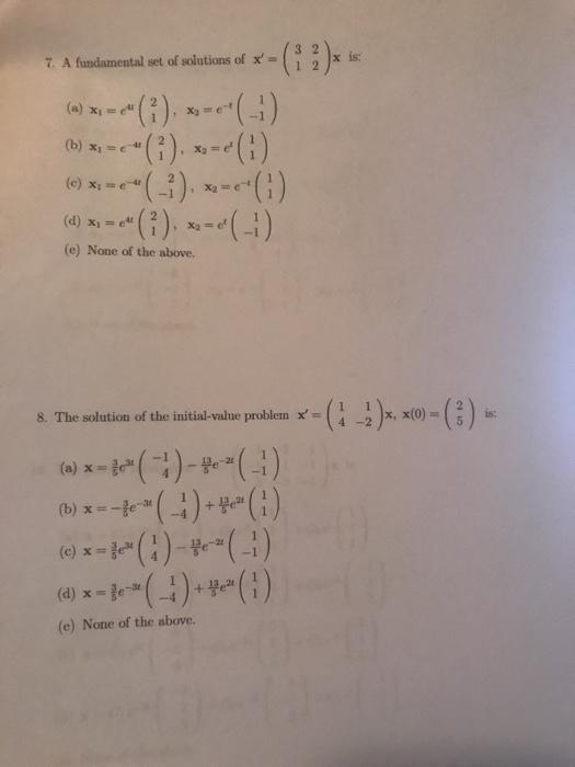 Solved Ta Fundamentalset Ofsolutions Of G X Is 3 2 A Chegg Com