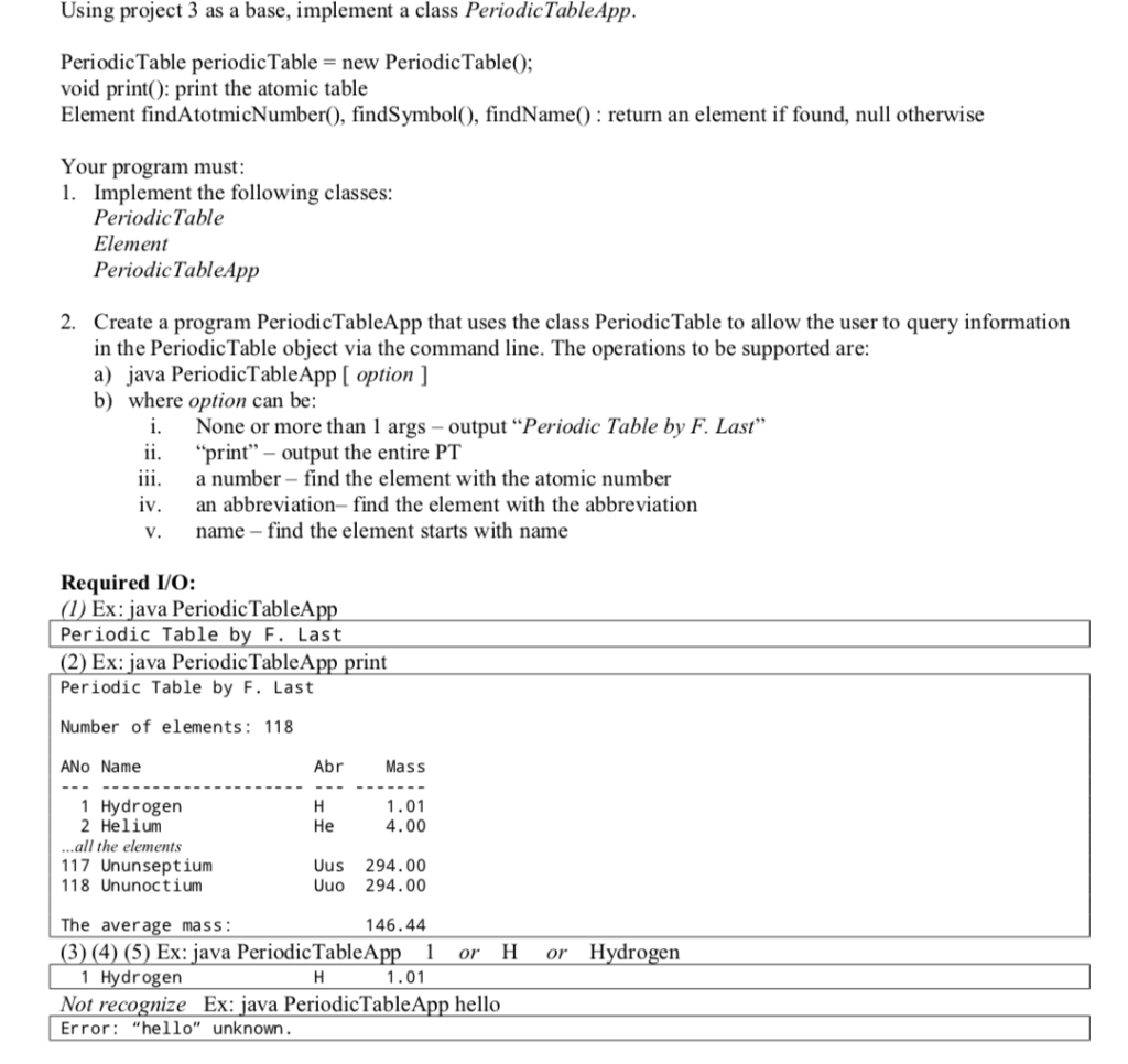 Define A Class Element That Has The Fields Atomic