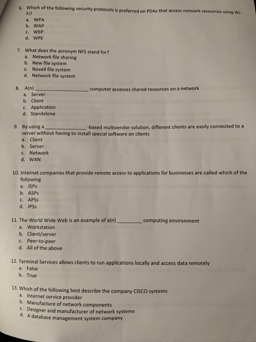 protocols for network file sharing