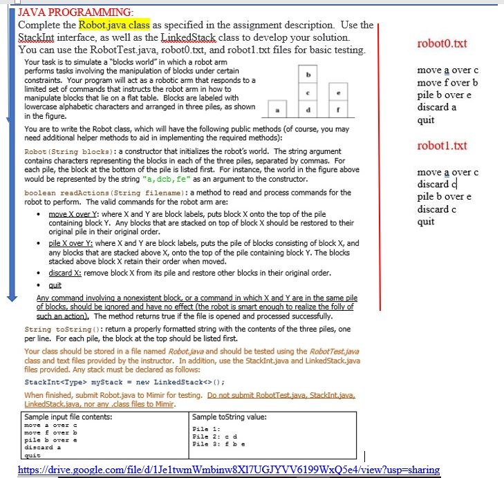 java robot programming