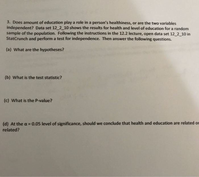 The Role Of Independent Educational >> Solved 3 Does Amount Of Education Play A Role In A Perso The Role Of Independent Educational >> Solved 3 Does Amount Of Education Play A Role In A Perso