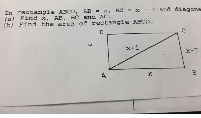 Abcd прямоугольник найти ad