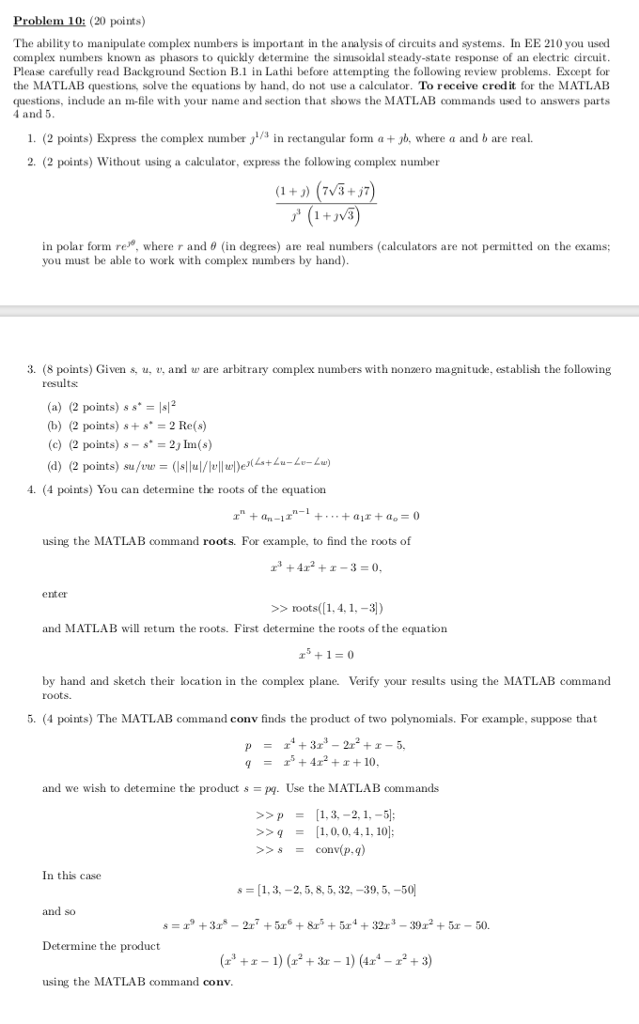 Solved Problem 10 Points The Ability To Manipulate Chegg Com