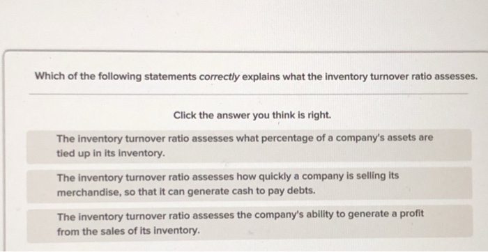 Solved Which Of The Following Statements Correctly Explai