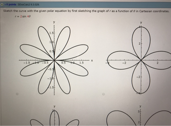 Solved 1 Points Sesscalc2 93031 Sketch The Curve Wit