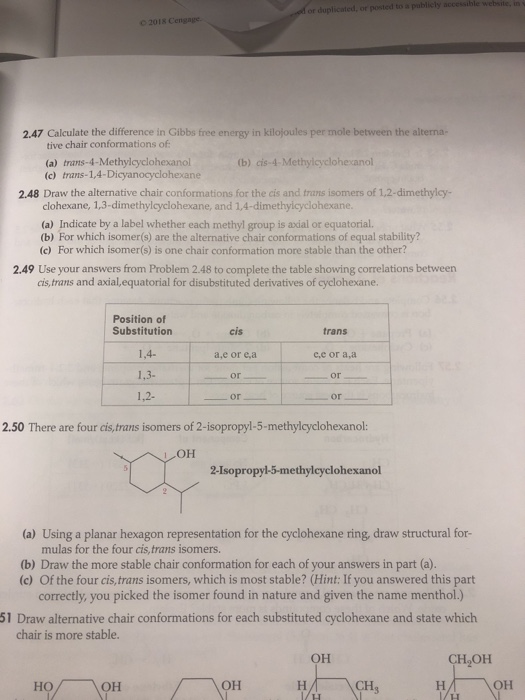 Solved Or Du 2 47 Calculate The Difference In Gibbs Free