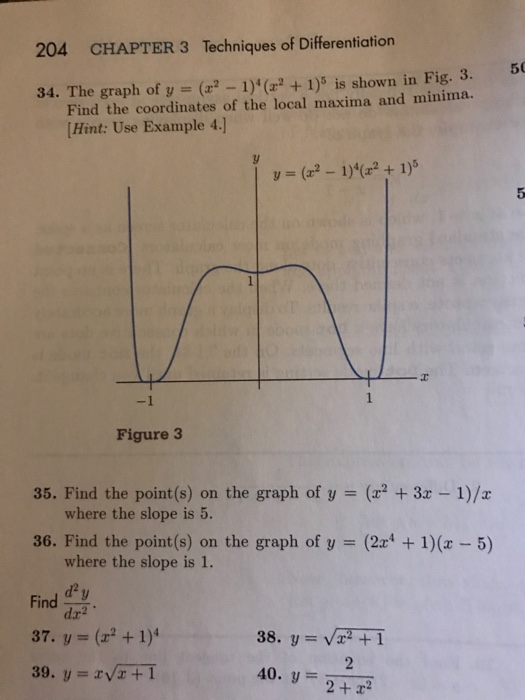 Solved The Graph Of Y X 2 1 4 X 2 1 5 Is Shown Chegg Com