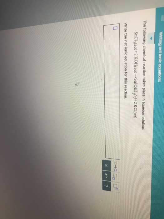Solved The Following Chemical Reaction Takes Place In Chegg Com
