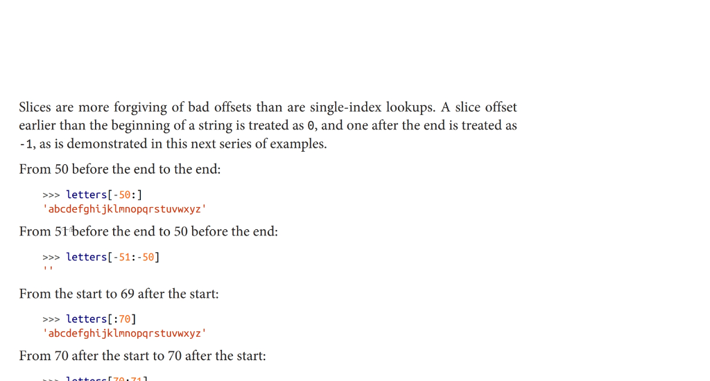 Slice and Offsets 