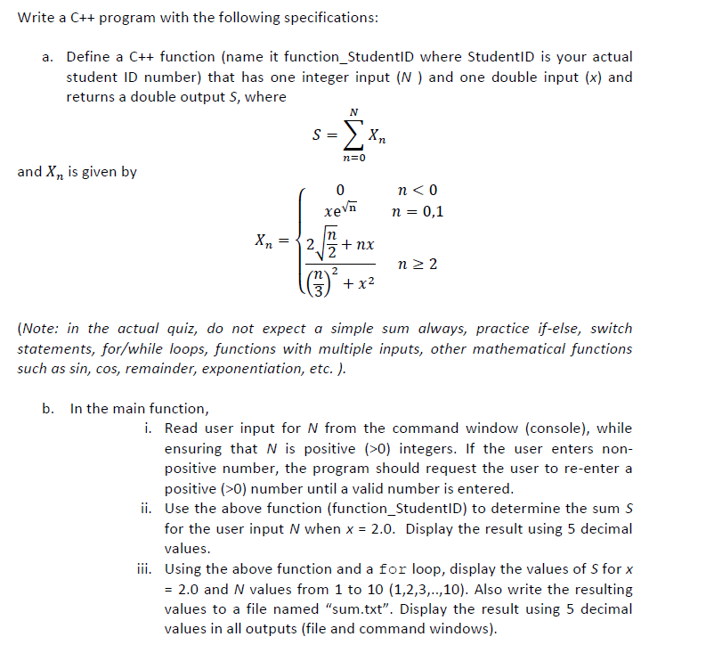 Solved Write C Program Following Specifications Define C Function Name Functionstudentld Student Q