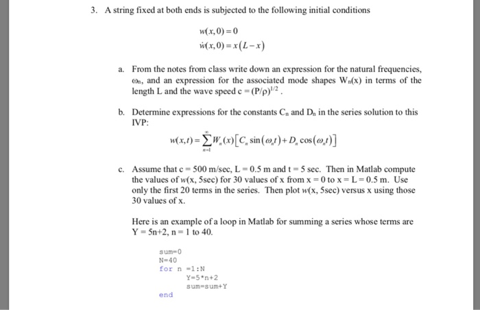 A String Fixed At Both Ends Is Subjected To The Chegg Com