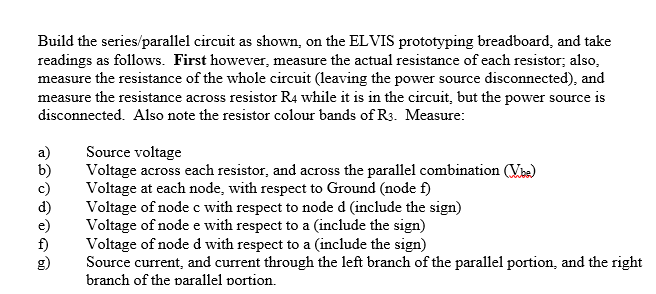series and parallel circuit experiment report