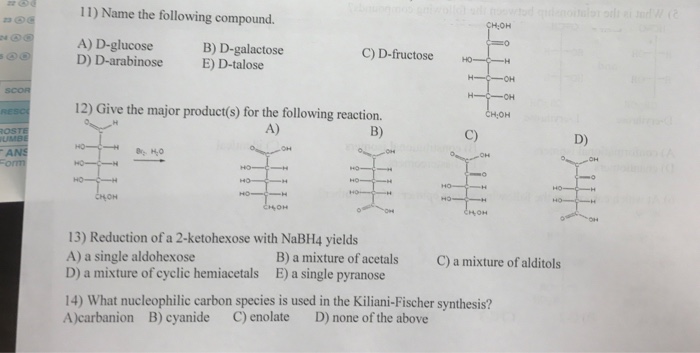 Name the two alditols formed by NaBH4 reduction of D-fructose.