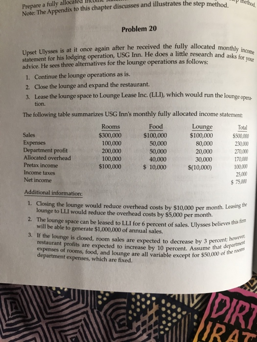 Hospitality Industry Managerial Accounting 7th Chegg 