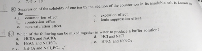Solved 3) In The Following Reaction In Aqueous Solution