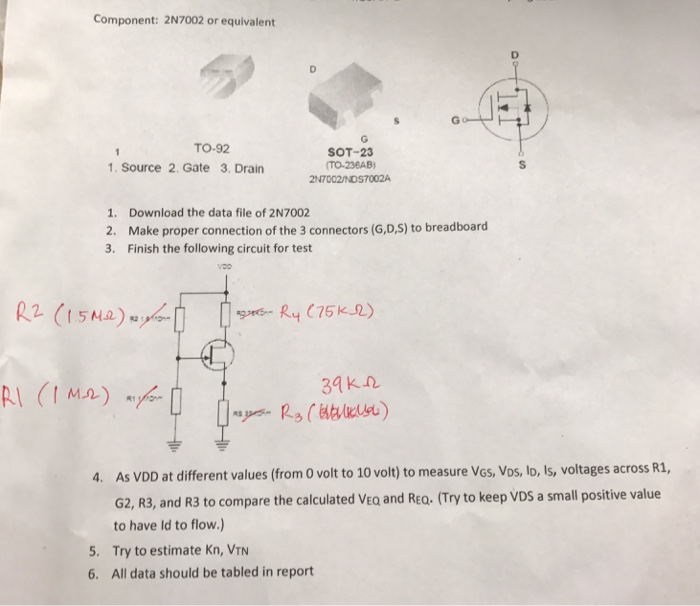 Схема включения 2n7002