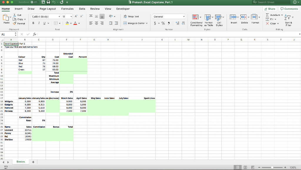 what is f9 in excel for mac