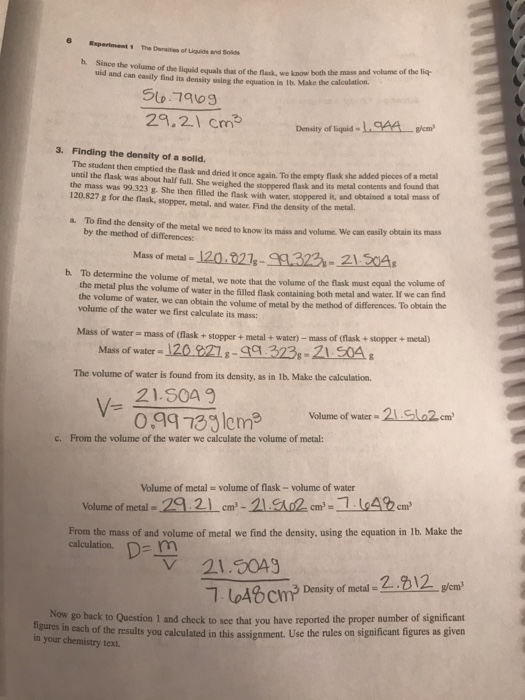 Section Experiment 1 Advance Study Assignment The Chegg Com