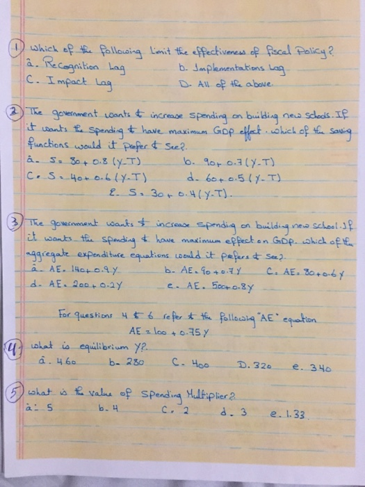 Solved C Impact Ag D All O Te Above E Maximum Go Funch Chegg Com