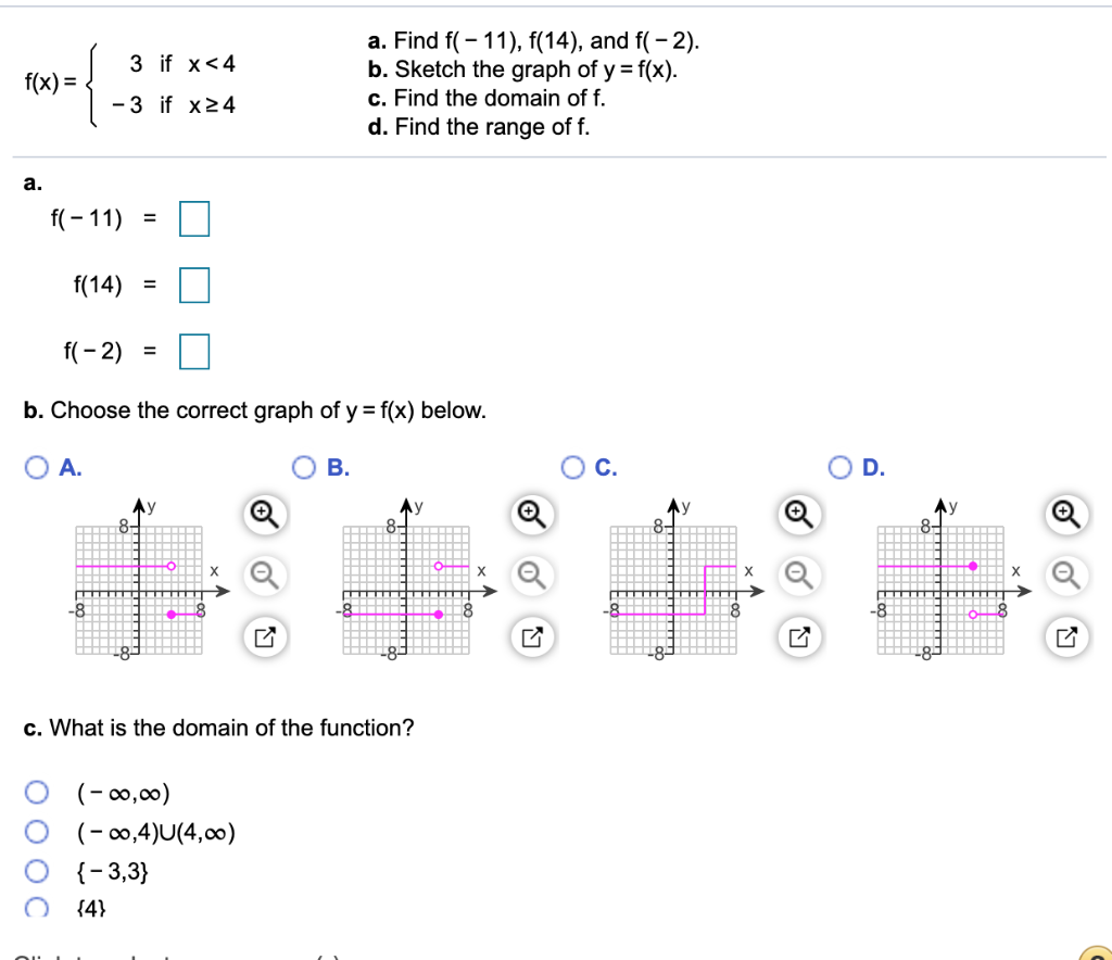 Solved A Find F 11 F 14 And F 2 B Sketch The Gra Chegg Com