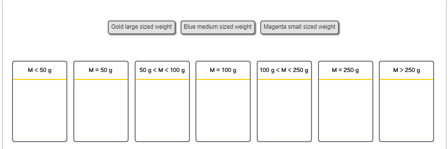 Solved Learning Goal To Understand How The Motion And En Diffe Gold Large Sized Weight Blue Medium Magenta Small M 250 G