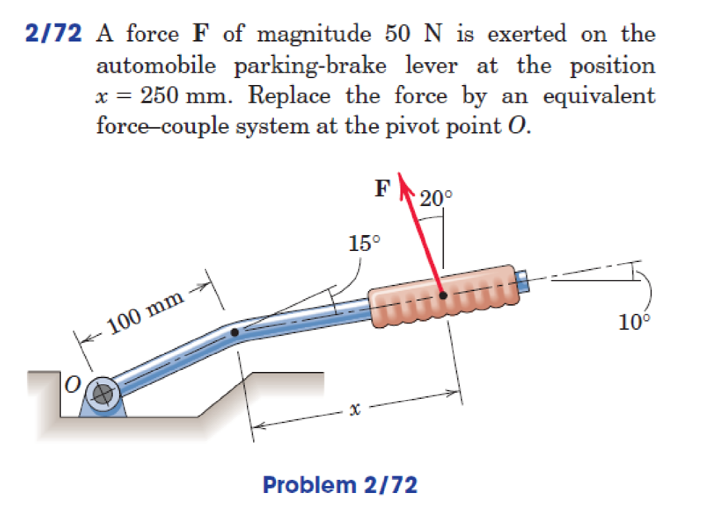 Solved 2 72 A Force F Of Magnitude 50 N Is Exerted On The Chegg Com