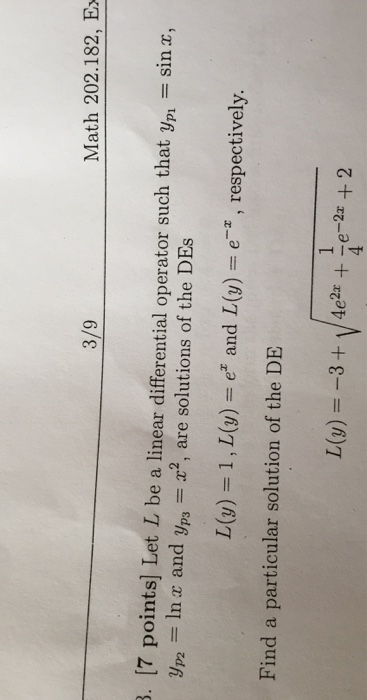 Solved Math 202182 Ex 39 7 Points Let L Be A Linea