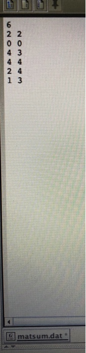 6 4 3 2 4 1 3 matsum.dat